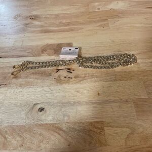 Gold tone Chain purse strap new